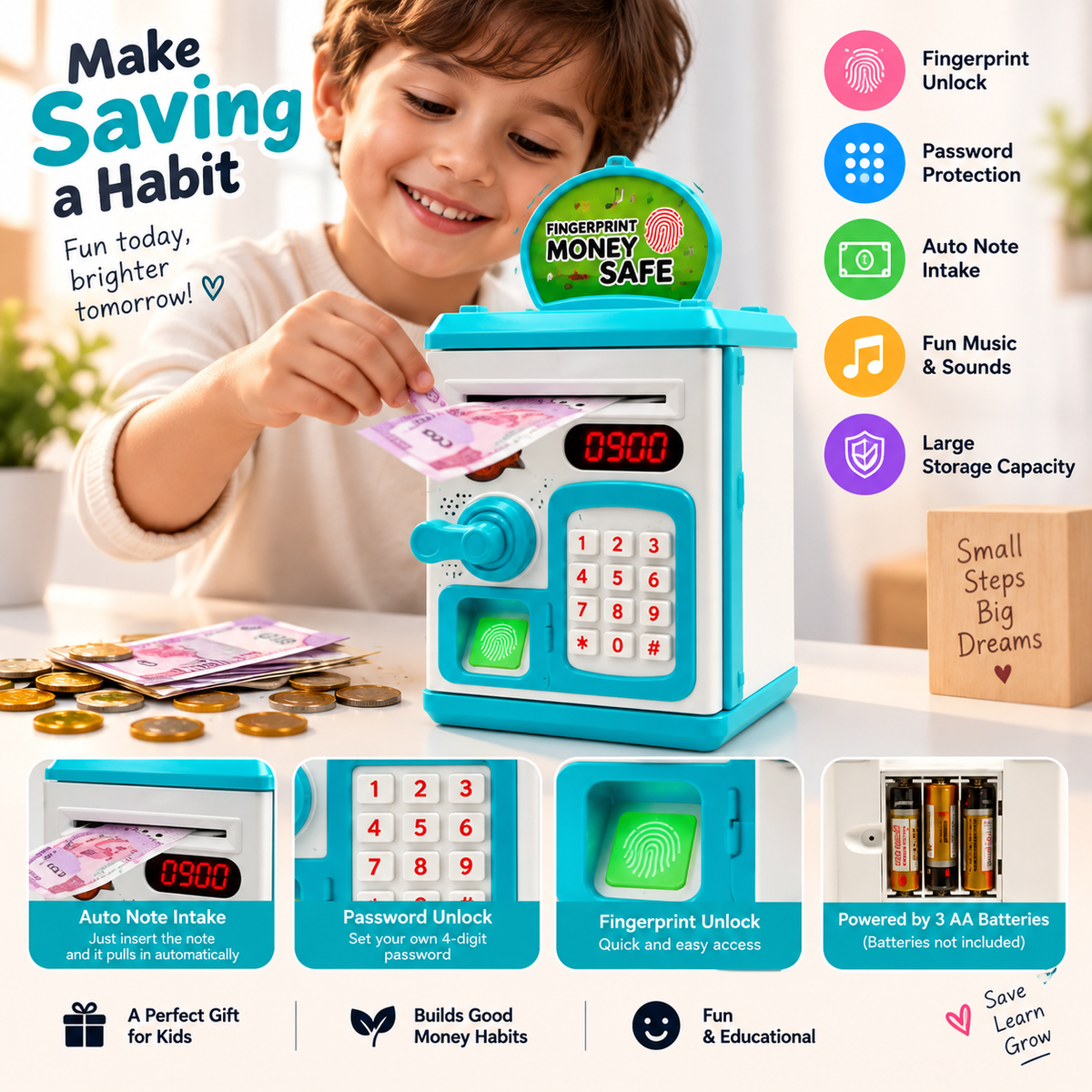 ATM Piggy Bank for kids