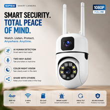 360° Dual-Lens Wi-Fi Security Camera