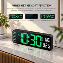 Digital Wall Clock With Remote Control