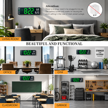 Digital Wall Clock With Remote Control