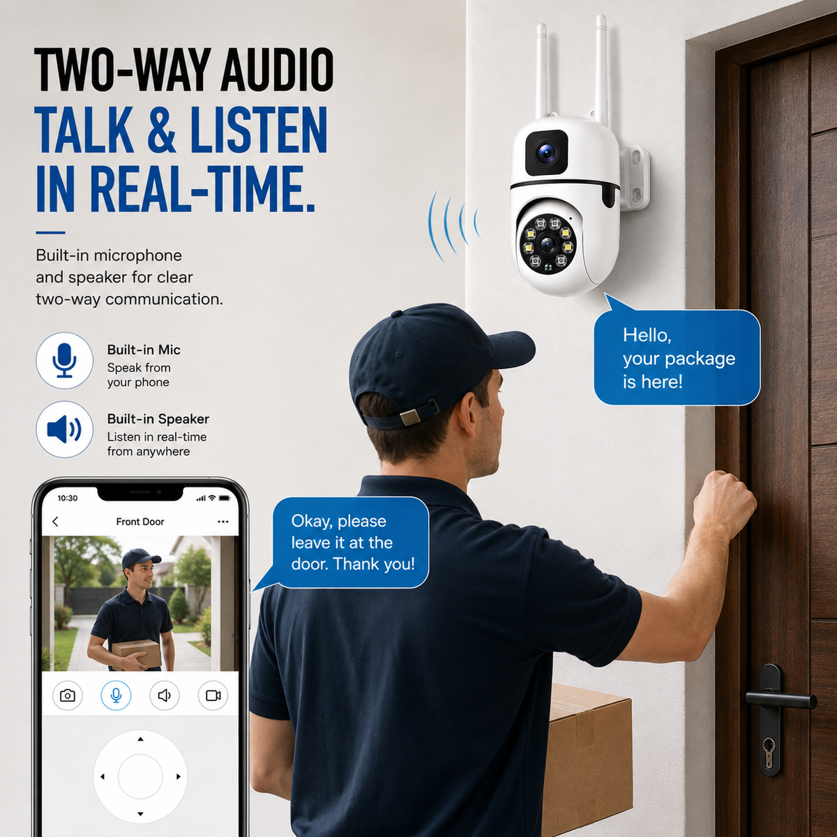 360° Dual-Lens Wi-Fi Security Camera