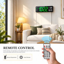 Digital Wall Clock With Remote Control